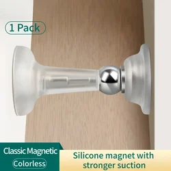 Silicone Floor Door Stopper with Strong Suction and Anti - Collision Design (Transparent)