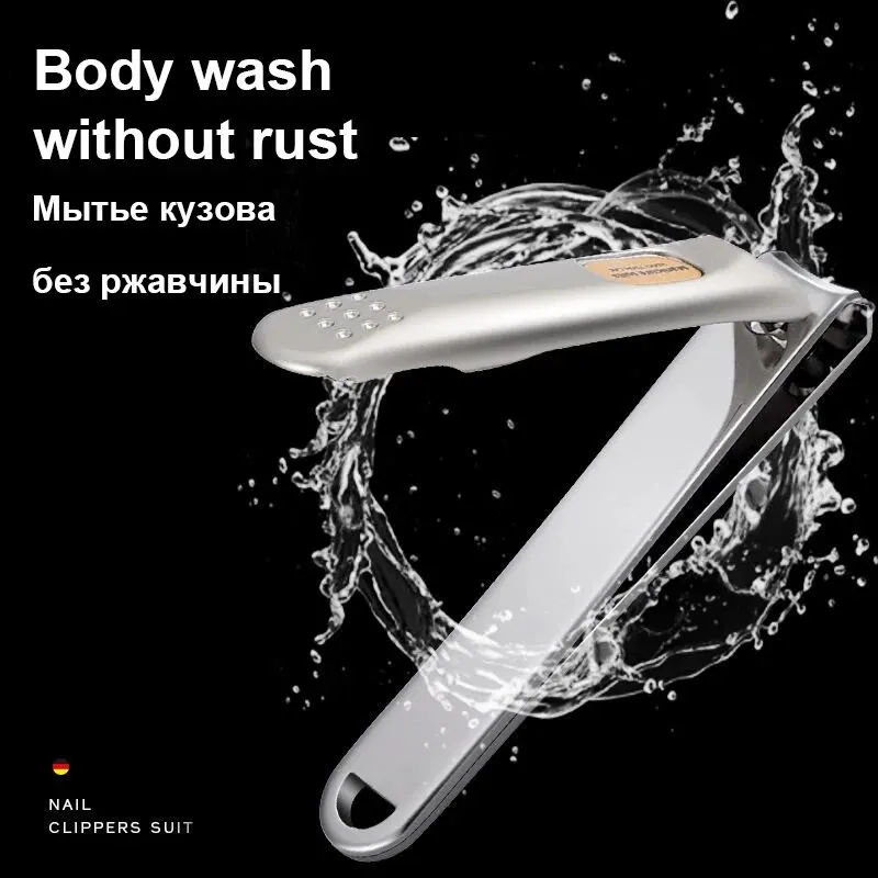 Nail Clipper Nail Trimmer Pedicure Scissor Stainless Steel Anti Splash Fingernail Cutter Manicure Tools