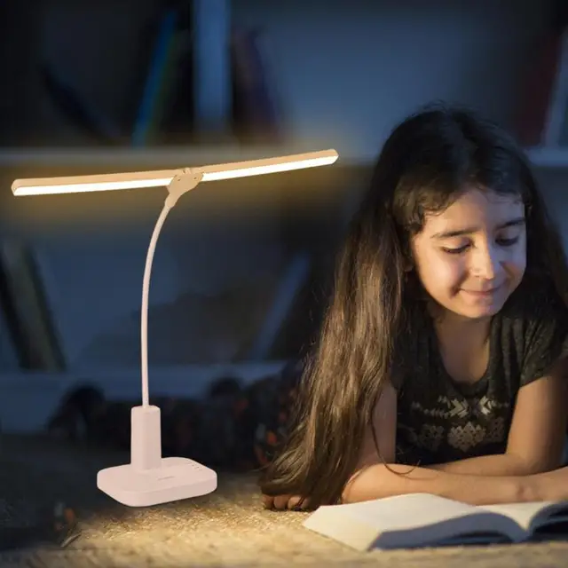 Könyvvilágítás A Led -Es Asztali Lámpa Olvasásához, Szem Gondoskodó Fény 3 Színes Hőmérséklet És Lépés Nélküli Tompítás Ideális Szeretők Olvasásához - Image 2