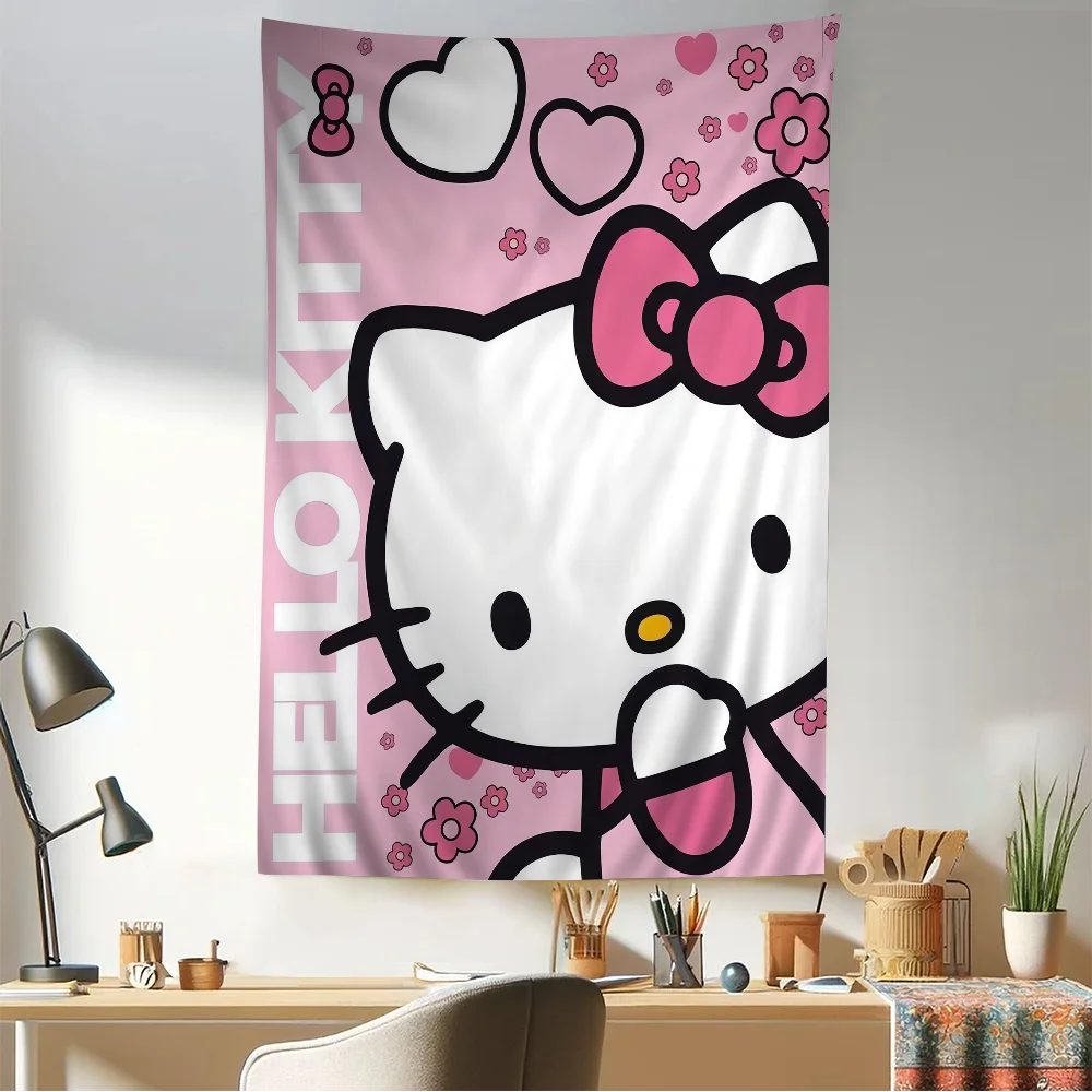 Hello Kitty Hanging Bohemian Tapestry Wall Decor
