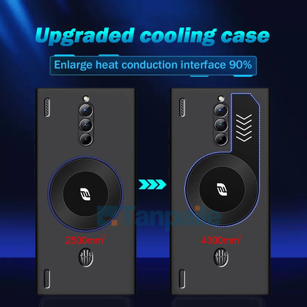 Enhanced Cooling Shockproof Silicone Case with Heat Dissipation