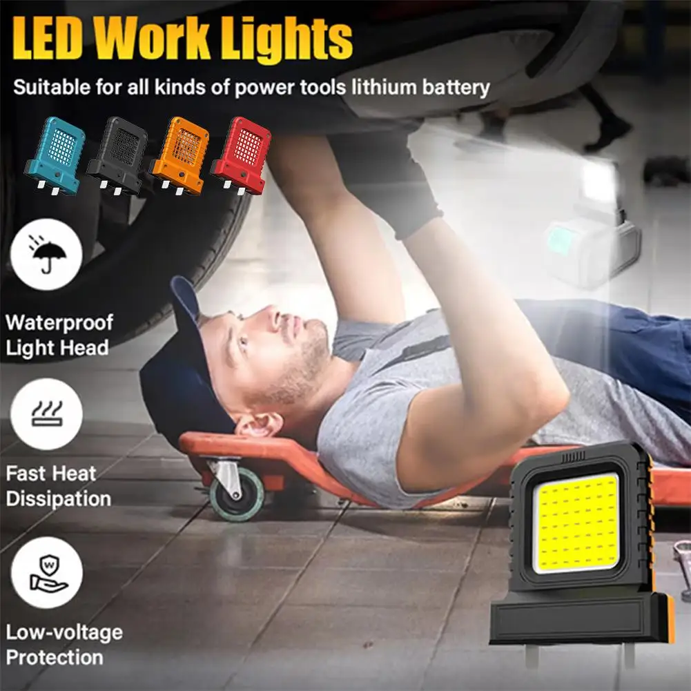 Waterproof LED Work Light for 18V-21V Li-ion Battery
