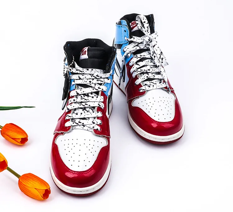 Bunte Splash Ink Schnürsenkel AF1 Basketball Schnürsenkel Männer Frauen Sneaker Leinwand Schnürsenkel Für Schuhe Zubehör 100/120/140/160CM – Detail 9