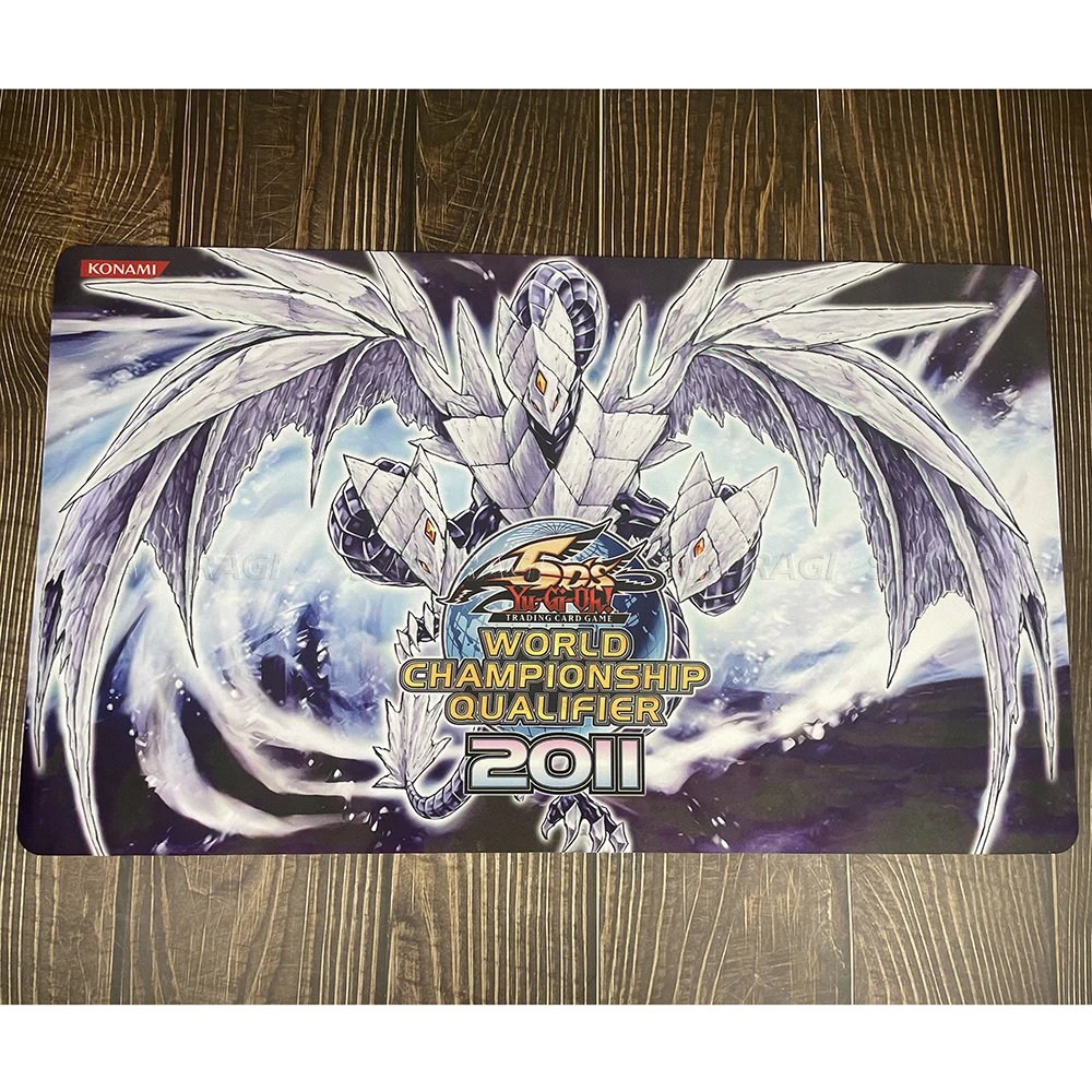 

Yu-Gi-Oh Trishula Dragon of the Ice Barrier Playmat Card Pad YGO Mat MTG KMC TCG YuGiOh Mat-188