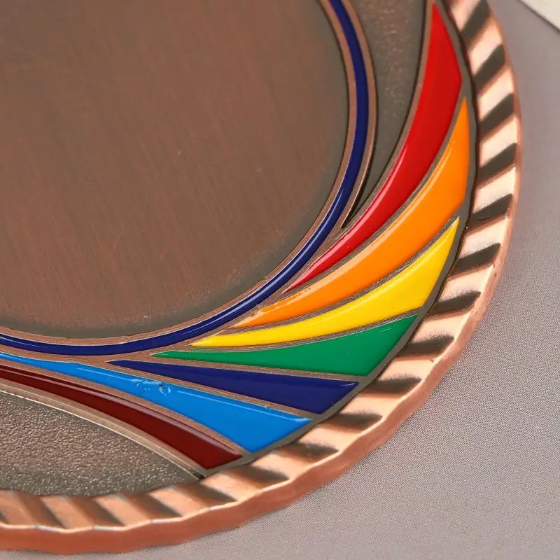 Metallpreis-Medaillen mit Halsband im Gold-, Silber- und Bronze-Stil für Sportakademik oder jeden Wettbewerbsdurchmesser – Detail 9