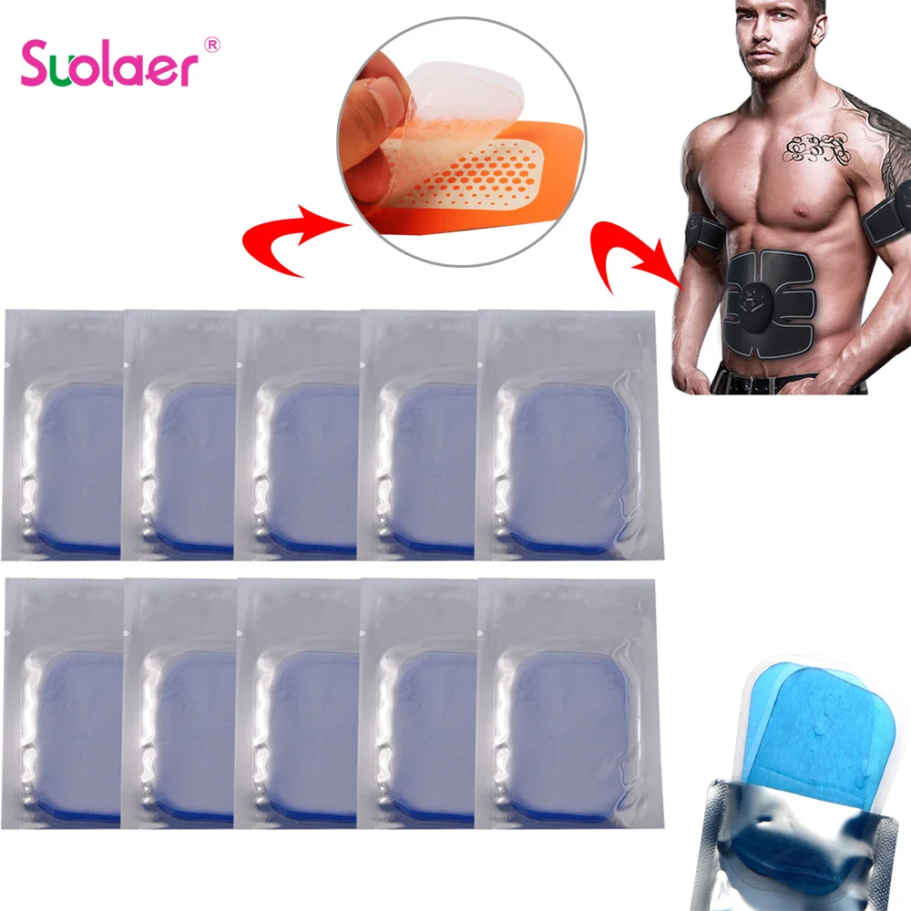 

Hydrogel Gel Stickers for EMS Trainer Muscle Stimulator Replacement Gel Pads for Abdominal Fitness Abdomen Slimming Massager