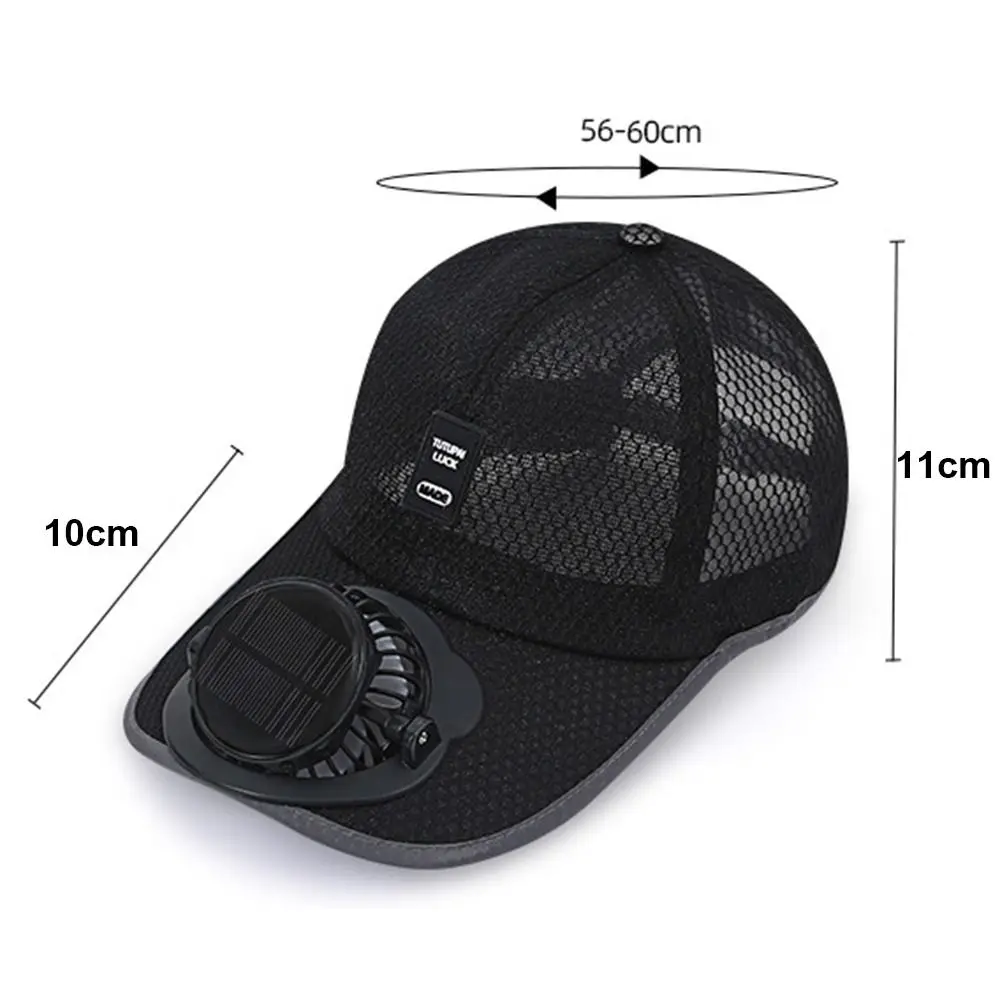 Breathable Solar Fan Baseball Cap 6