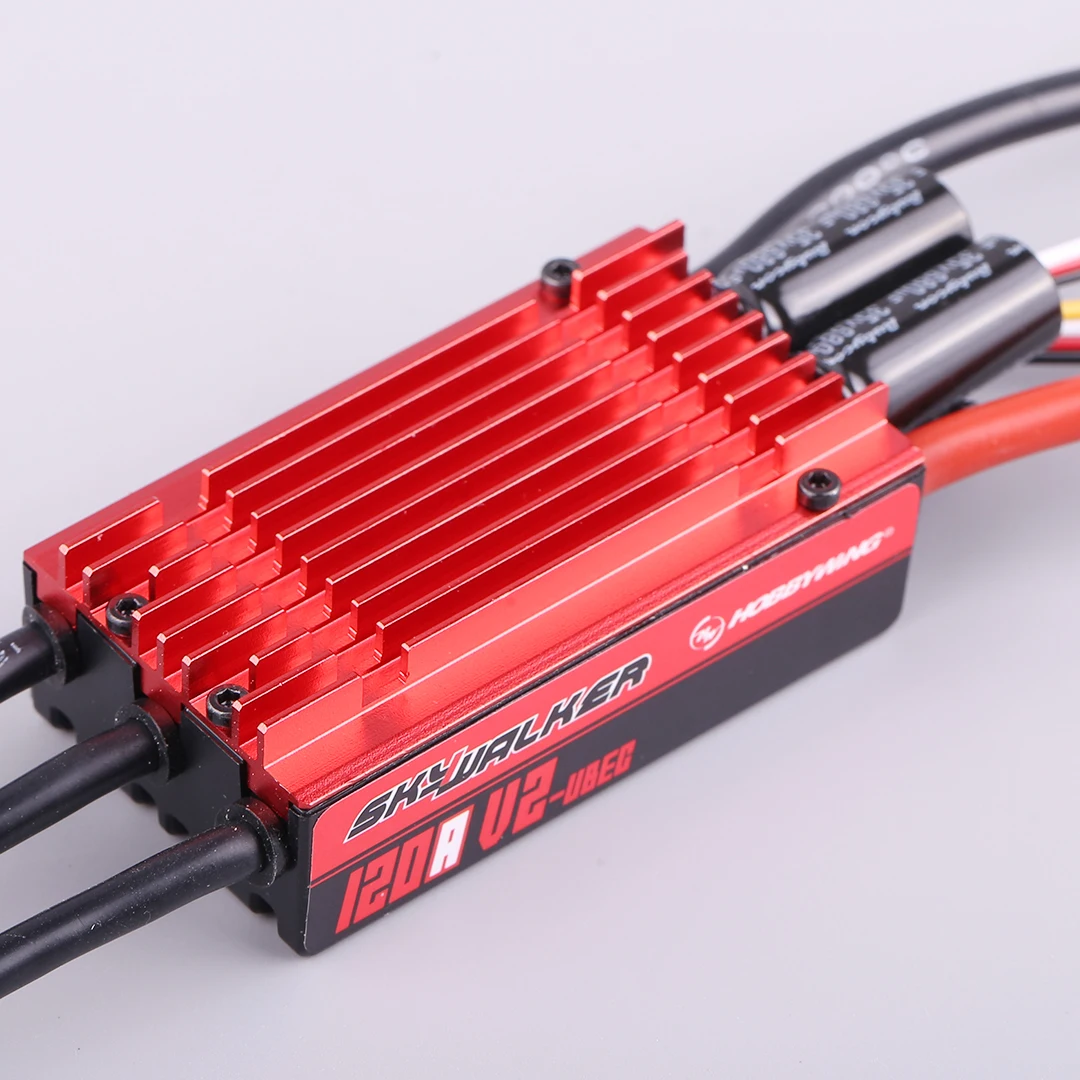 

Hobbywing SkyWalker 120A V2 UBEC Brushless ESC with Backpropulsion Electric Adjustment For Aircraft Models