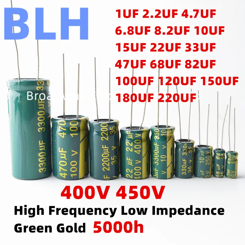 400V22uf 10x17mm Condensatore in alluminio ad alta frequenza