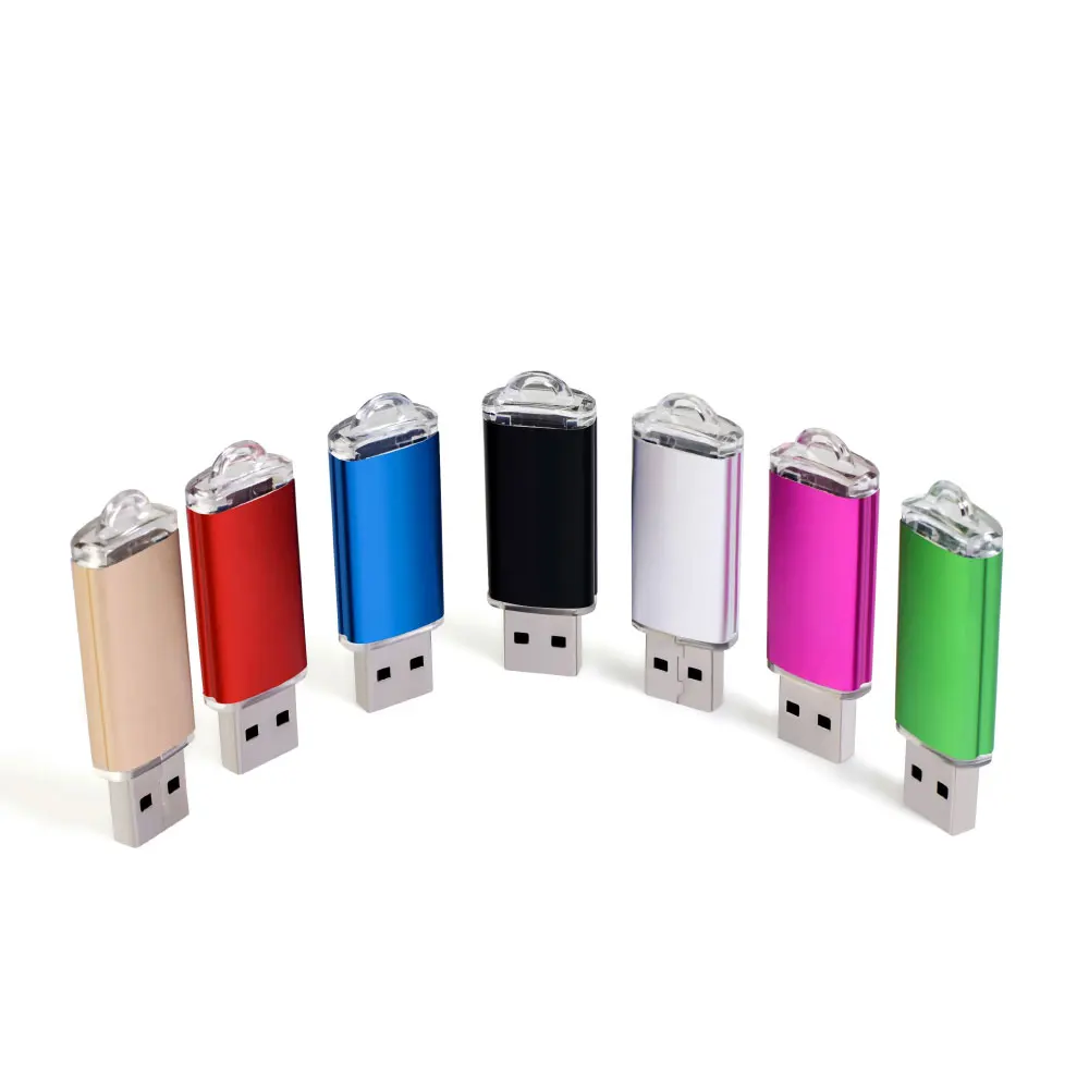 100개/세트 금속 USB 플래시 드라이브 64GB 32GB 8GB 4GB 메모리 플래시 USB 스틱 펜 드라이브 128MB 512MB 펜드라이브 2.0 무료 맞춤 로고