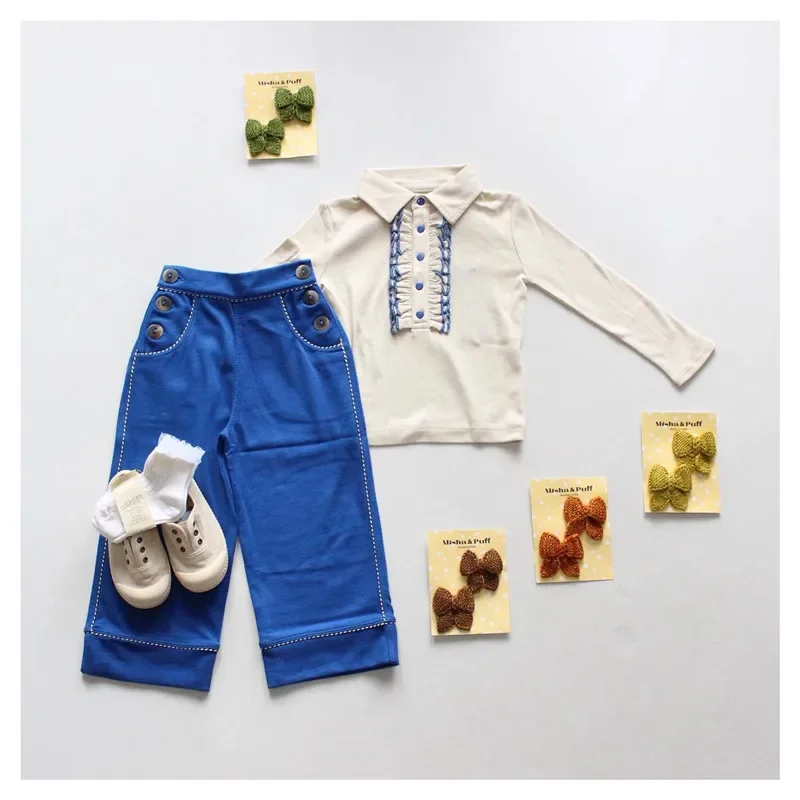 Baby Girl Clothes MP Autumn Kids Long Sleeve T-Shirts Princess Floral Pants Children Fashion Toddler Girls Outfit Set