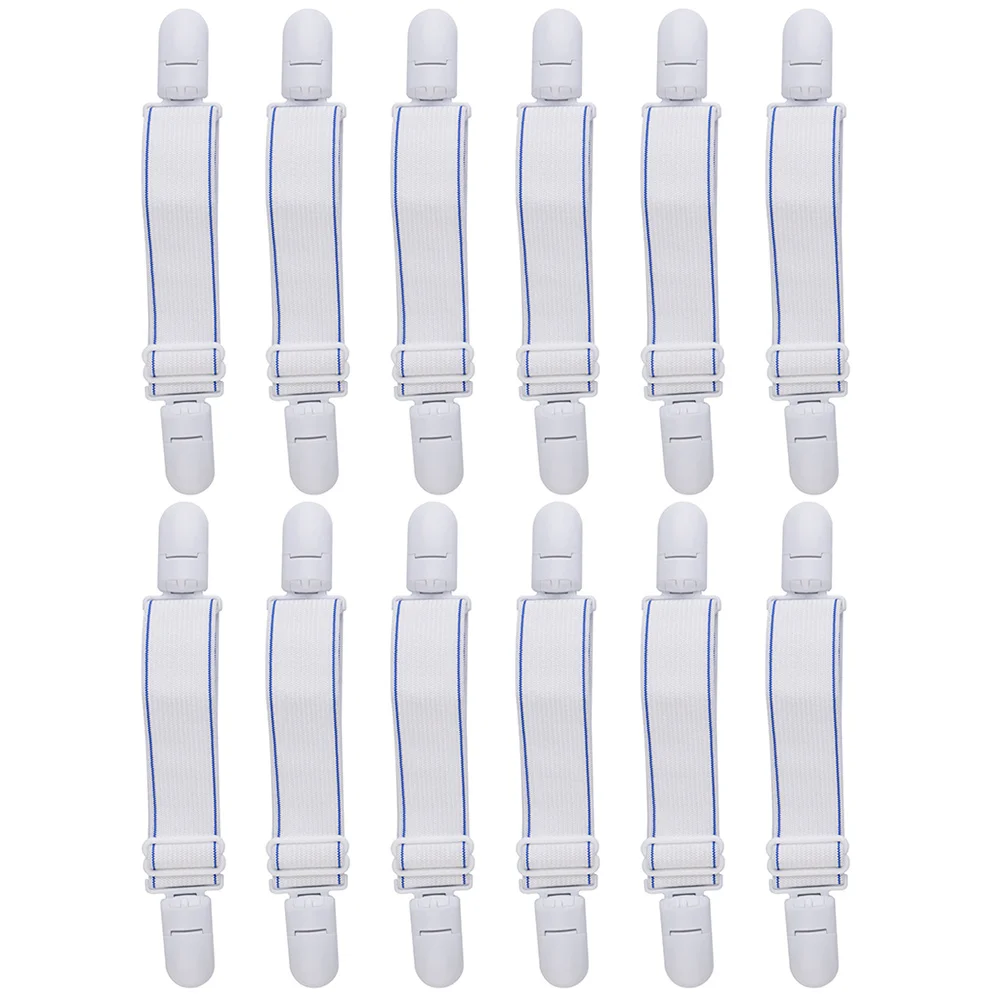 

12pcs Bed Sheet Straps Fitted Sheet Clips Straps Bed Sheet Fasteners Clips