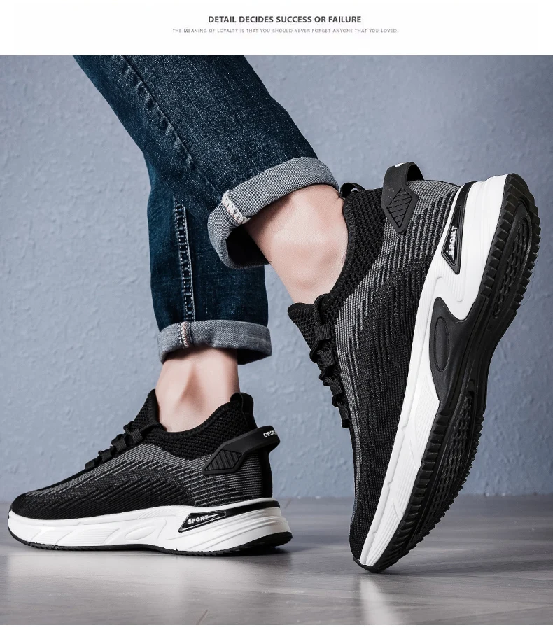 Männer Sommer 6 cm Höhe Erhöhen Atmungsaktive Mesh Casual Turnschuhe Leichte Bequeme Aufzug Schuhe Outdoor Lift Sport Schuhe – Detail 19