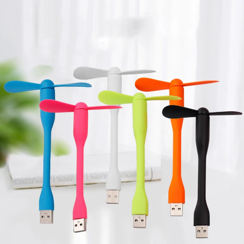 Hot Selling USB Mini Fan Detachable Flexible Portable USB Fan Suitable for All Power Output Gadgets Summer Cooling Artifact