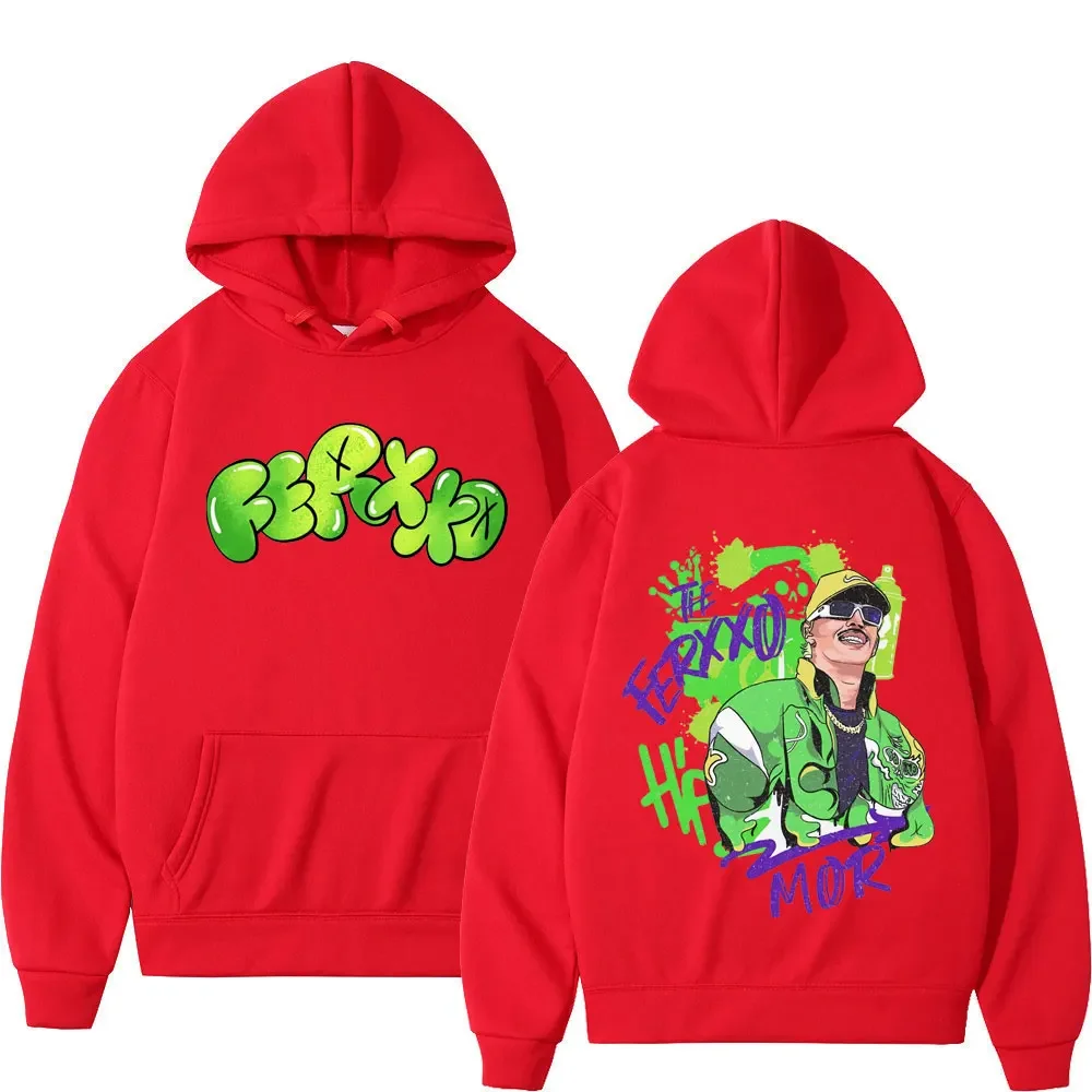 2024 Rapper Feid Ferxxo Album Tour Print Hoodie Men Women Hip Hop Harajuku Tracksuit Y2k Fashion Casual Hoodies Rap Streetwear 4