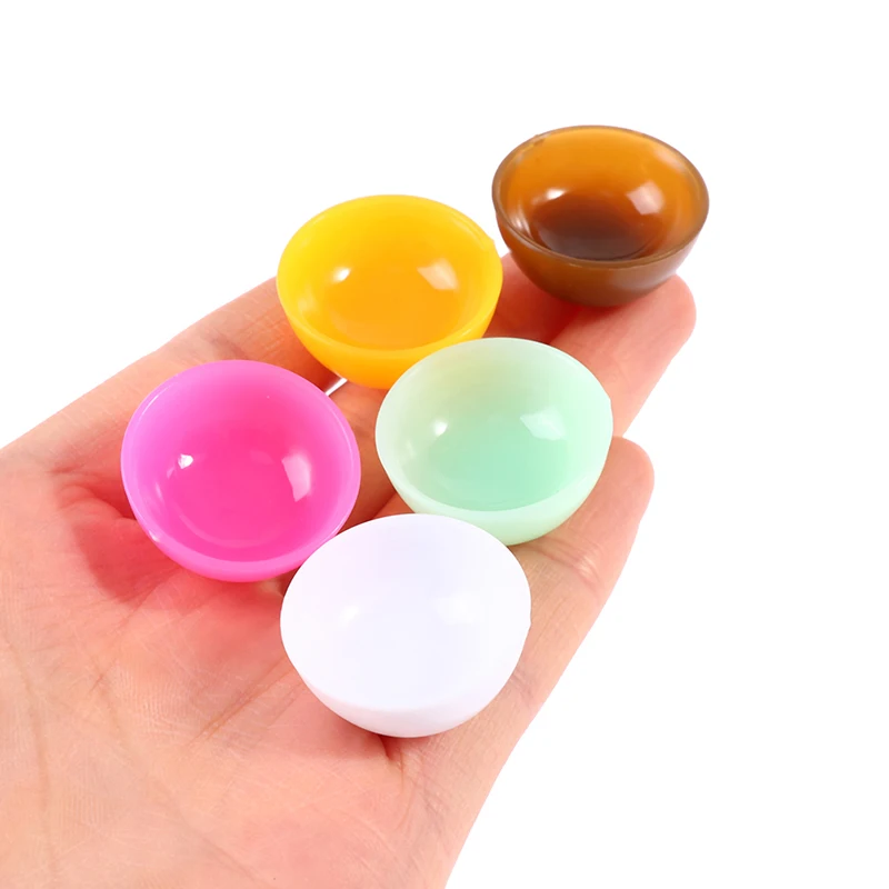 

5 шт./набор, миниатюрные пластиковые круглые чаши 1:12