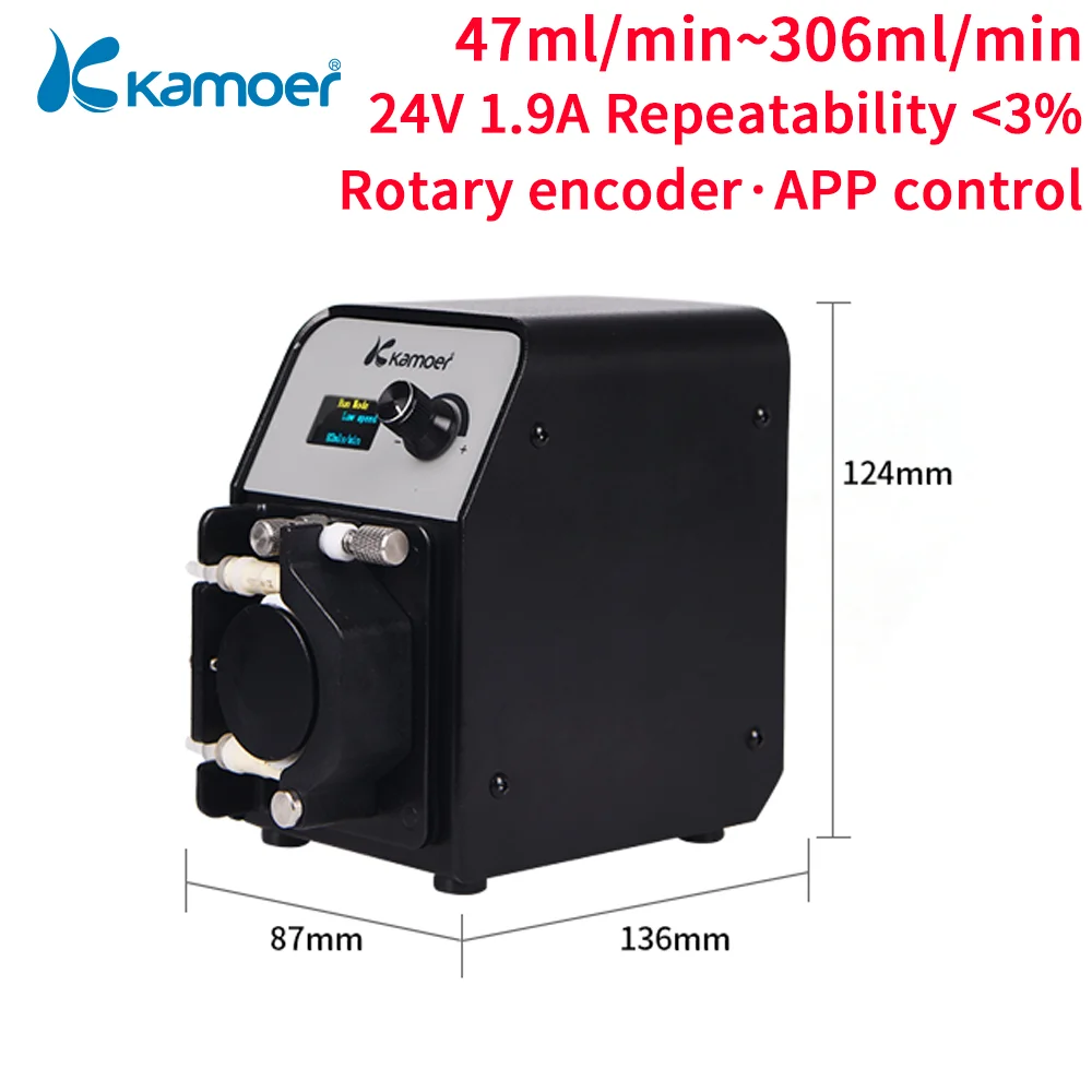 

Kamoer KCS PRO2 Peristaltic Pump Stepper Motor Adjustable Flow High Precision Dosing Pump for Filling and Packing Beverage