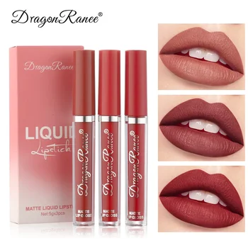 Korean Lipsticks Set Make Up For Women Beauty Cosmetics Matte Lipsticks Waterproof Long lasting The Best Liquid Lip Tint Stain 4