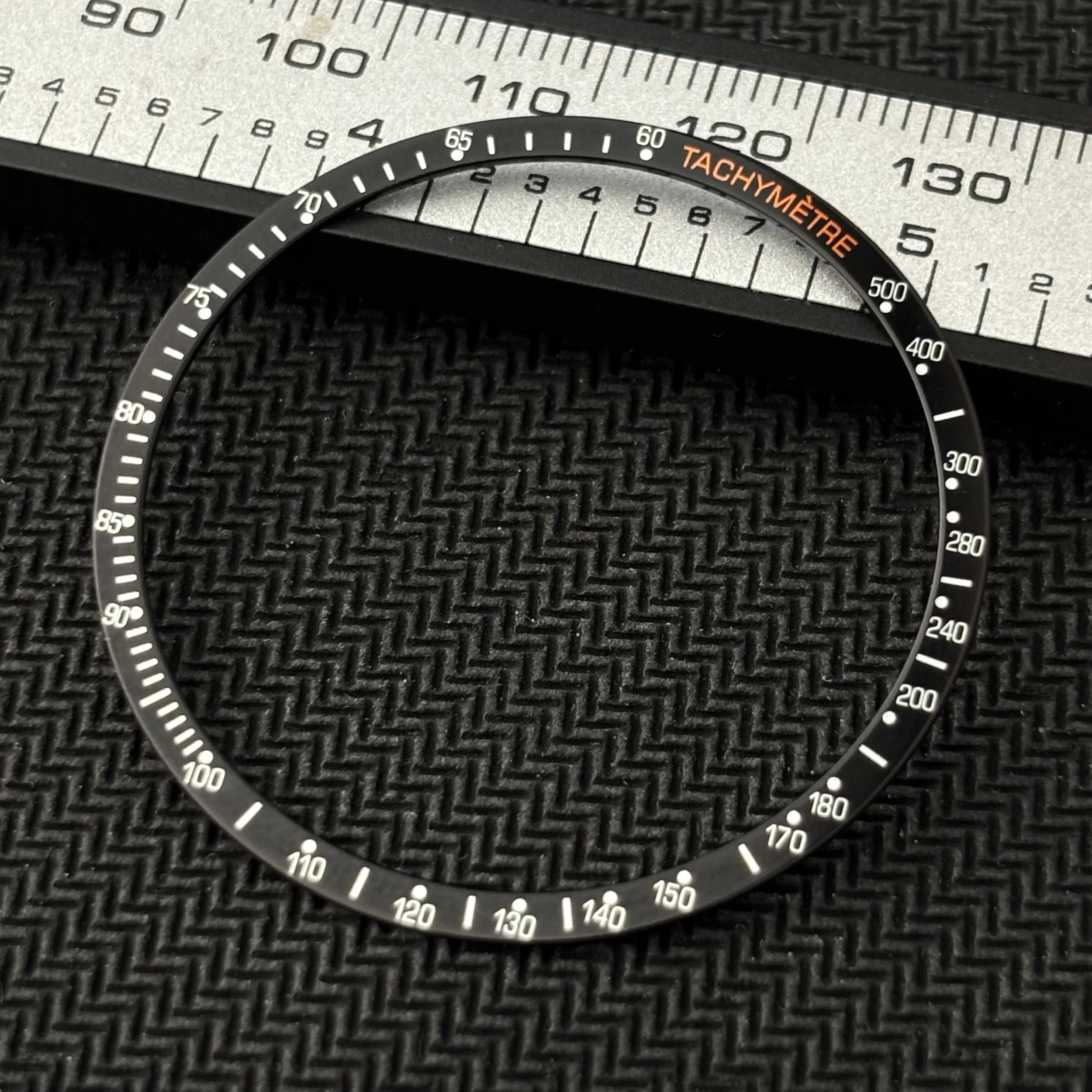 Flat Aluminum Bezel Men Watch Insert vk63 Case Watch Accessories Parts For VK63quartz Movement Watches 38.5*34mm