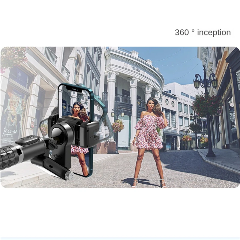 New Bluetooth Wireless Gimbal Stabilizer Selfie Stick 360 Degree Smart Face Tracking Live Recording with Fill Light handheld gimbal stabilizer