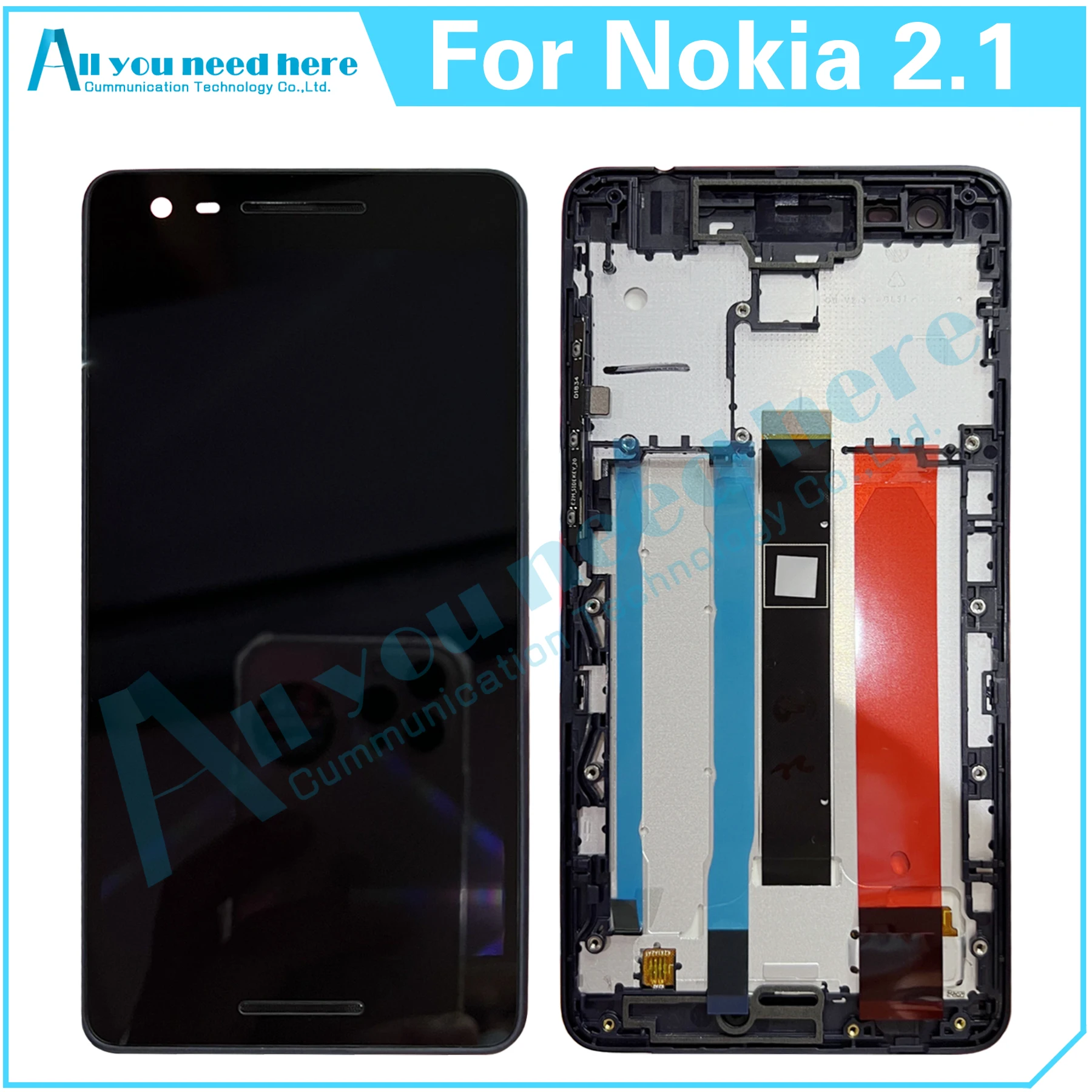 

100% Test For Nokia 2.1 TA-1080 TA-1092 TA-1084 TA-1093 TA-1086 LCD DIsplay Touch Screen Digitizer Assembly Replacement