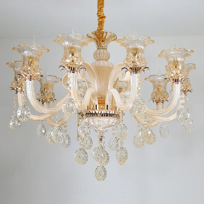 Living Room Crystal Light European Style Chandelier, Home, Villa, Study, Hotel, Home Lighting