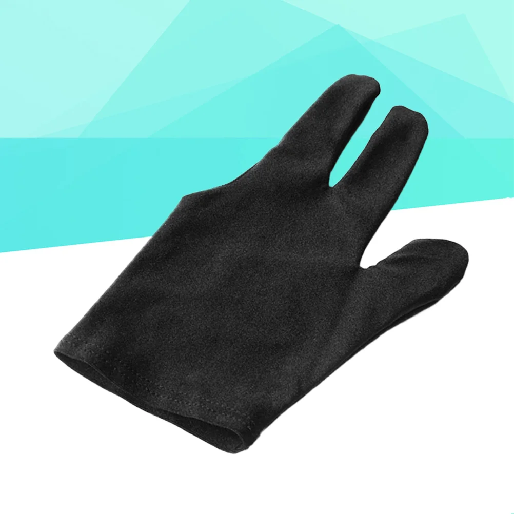 12 Pcs Hand Muffs for Men Three Finger Accessory Billiard Cue Glove Billiards 3 Fingers Glove Mittens unisex women winter knitted gloves solid color elastic men half finger gloves mittens outdoor touchscreen glove wholesale