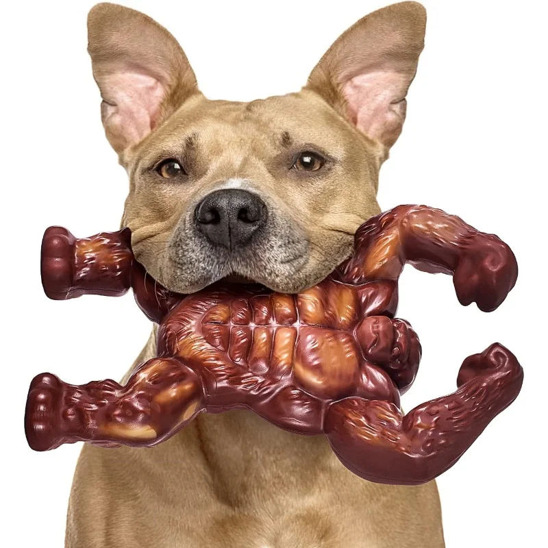 Indestructible dog chewing toys in the shape of an indestructible diamond, strong large dog biting toys, real beef-flavored pet 2