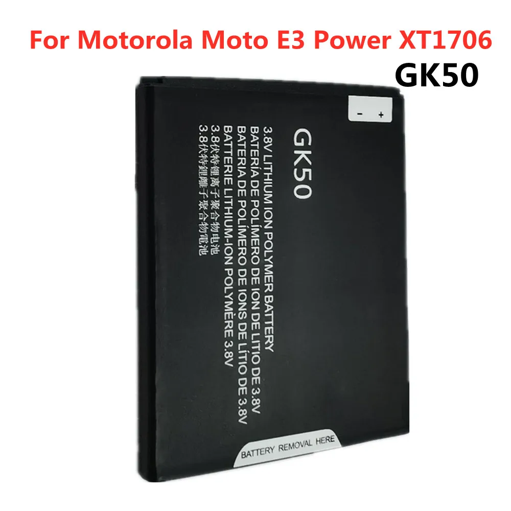 

Аккумулятор GK50 3500 мАч для телефона Motorola Moto-E3 XT1706 GK50 E3 Power XT1706, высококачественные сменные батареи, батарея