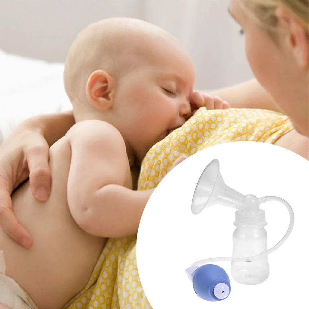 Manual Hand Milking Machine Portable Breast Milk Extractor with Bottle Strong Suction for Breastfeeding Postpartum Supplies 4