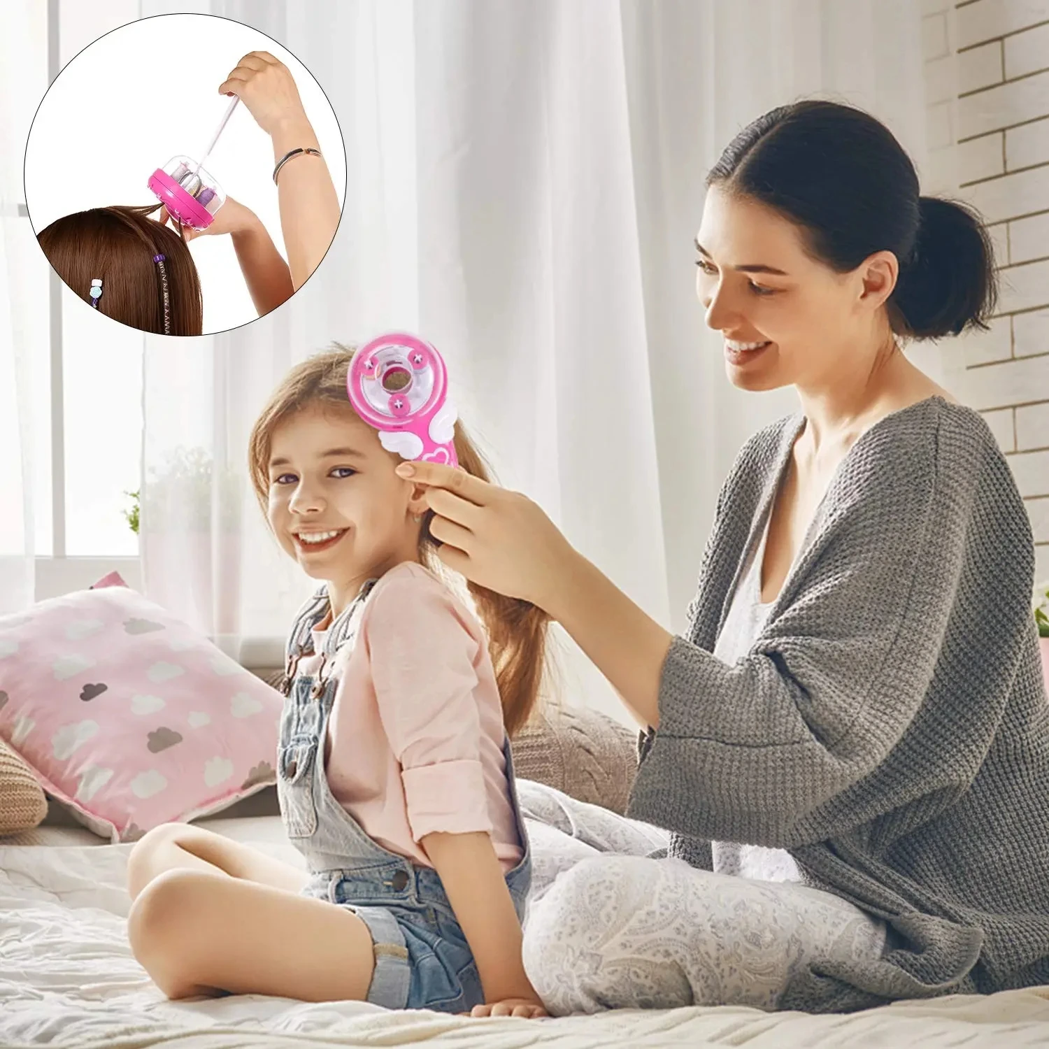 Automatic Hair Braid Kits Tool Girls Hair Twist Machine Electric Beauty DIY Play Toys Kid Headwear Accessories Gift