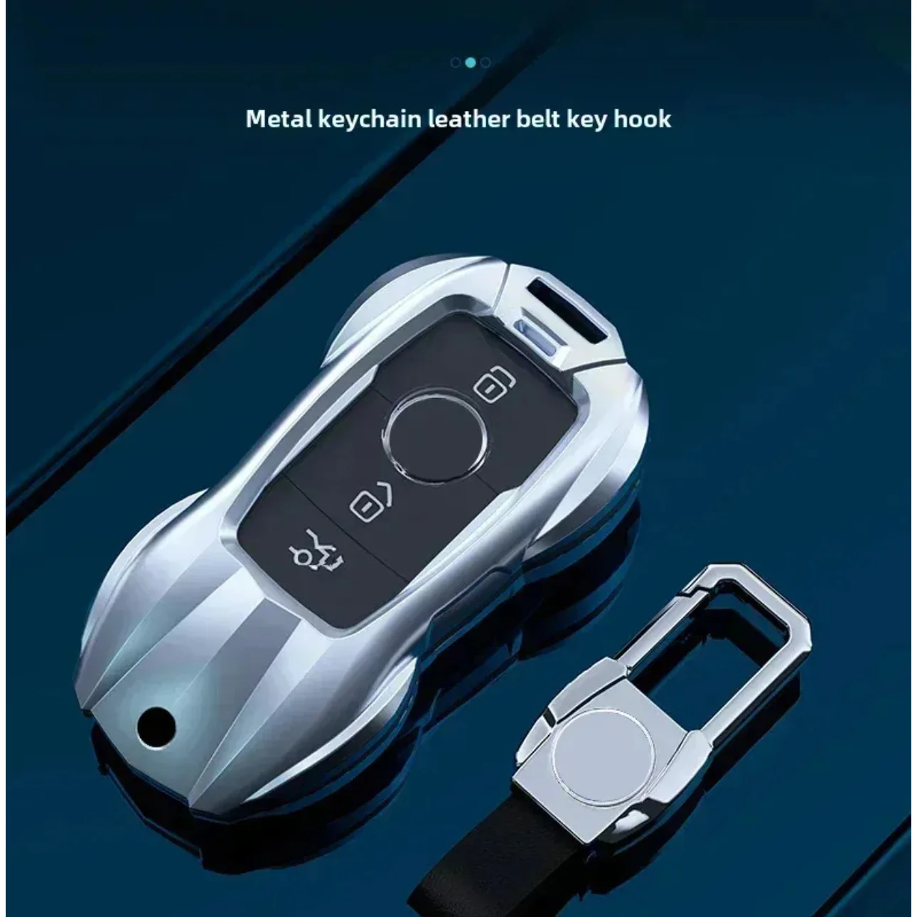 Modische Legierung Autoschlüssel-Hülle mit Kette für Mercedes Benz CE ABS Klasse GLE GLA GLB GLC GLS AMG W176 W177 203 204 205 – Detail 11