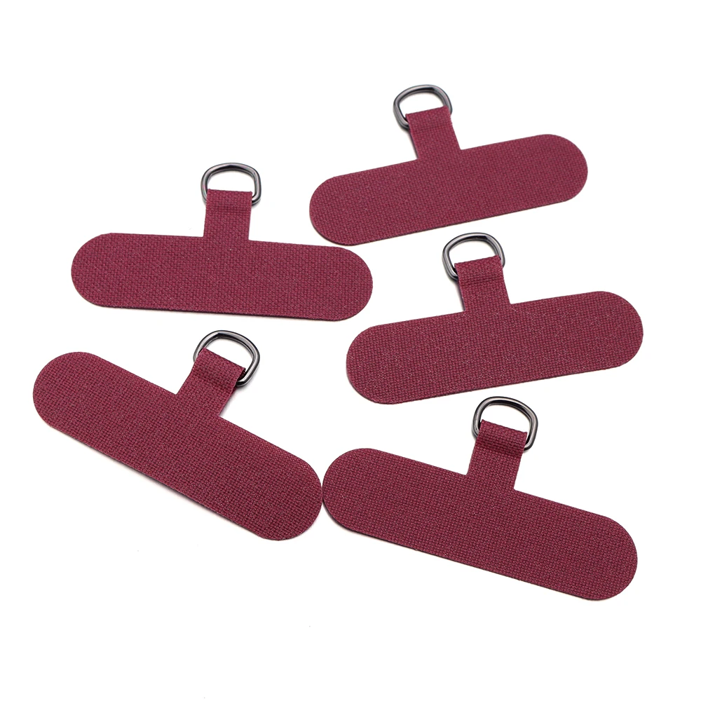 5-Piece Detachable Colorful Phone Lanyard Set with Metal Ring Clips & Hang Cords