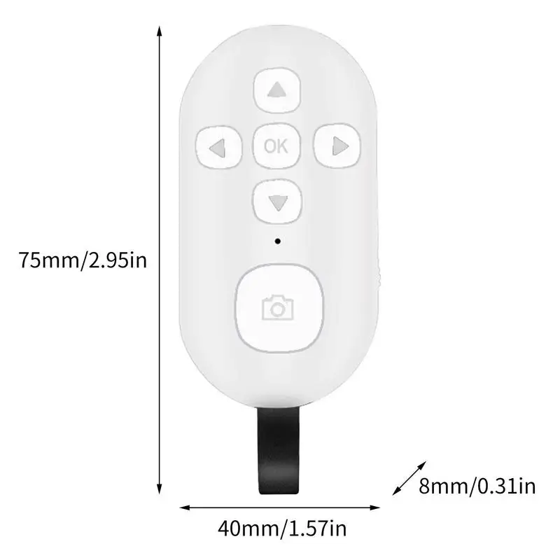 Phone Remote Controller Wireless Camera Shutter Selfie Button Clicker Rechargeable Lithium Battery Smartphones