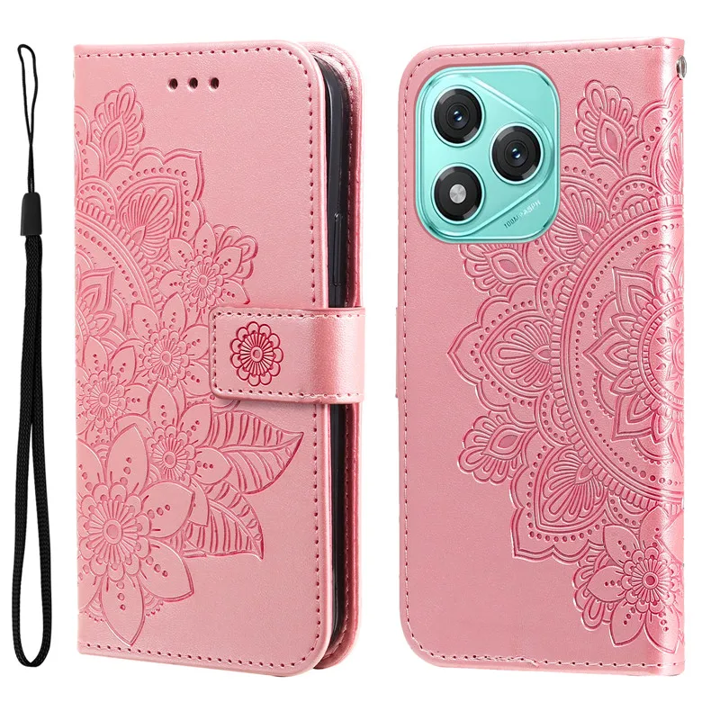 Retro Sunflower Wallet Leather Phone Case - Magnetic Flip Cover with Card Slot