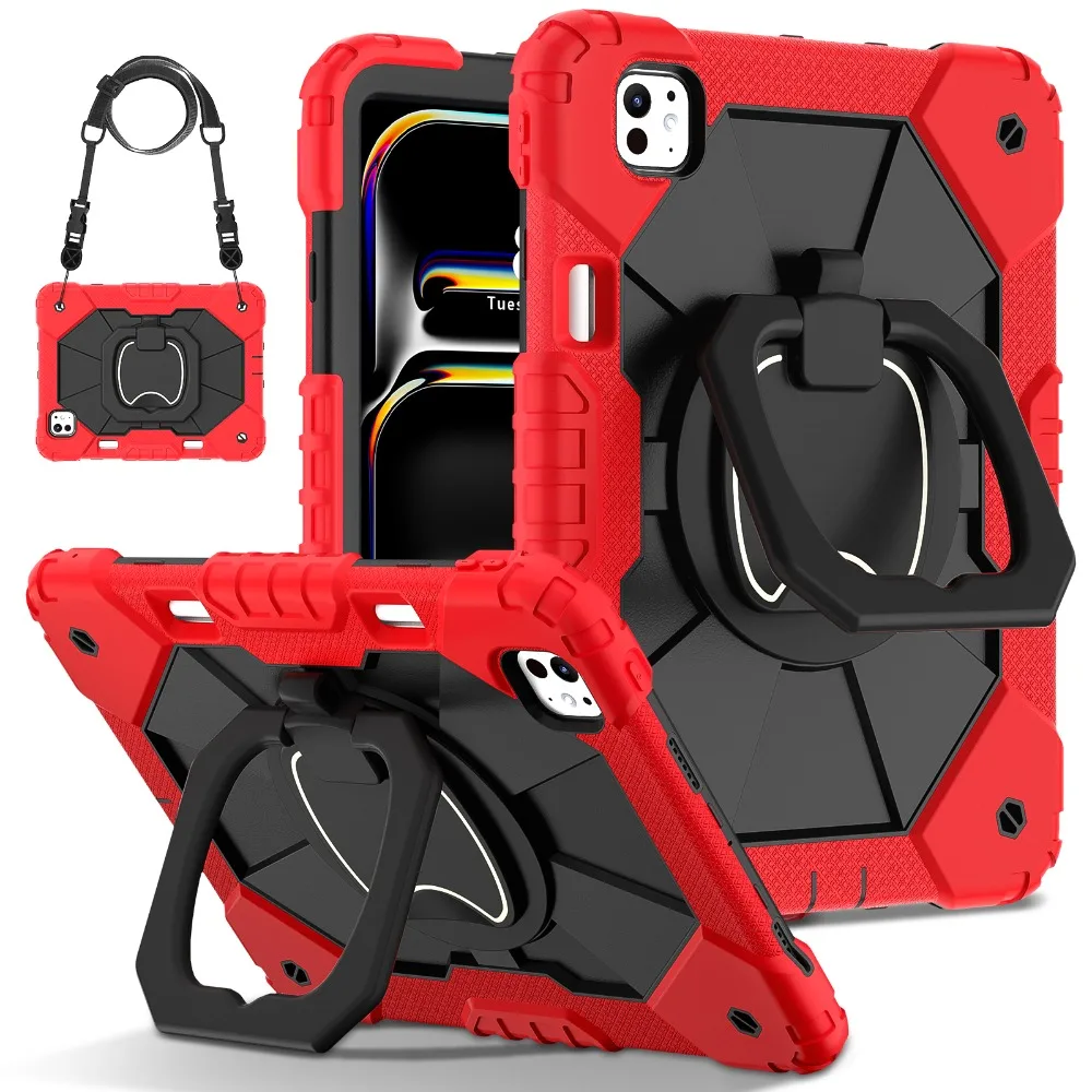 Shockproof Rotating Stand Tablet Case with Enhanced Protection