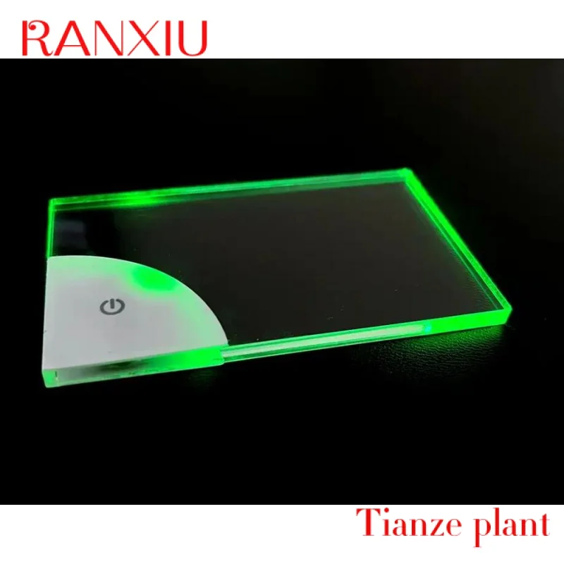 Custom Luminous Business Cards Custom UV Printing Acrylic LED Business Card Name Card Battery Rechargeable Desk Lamp