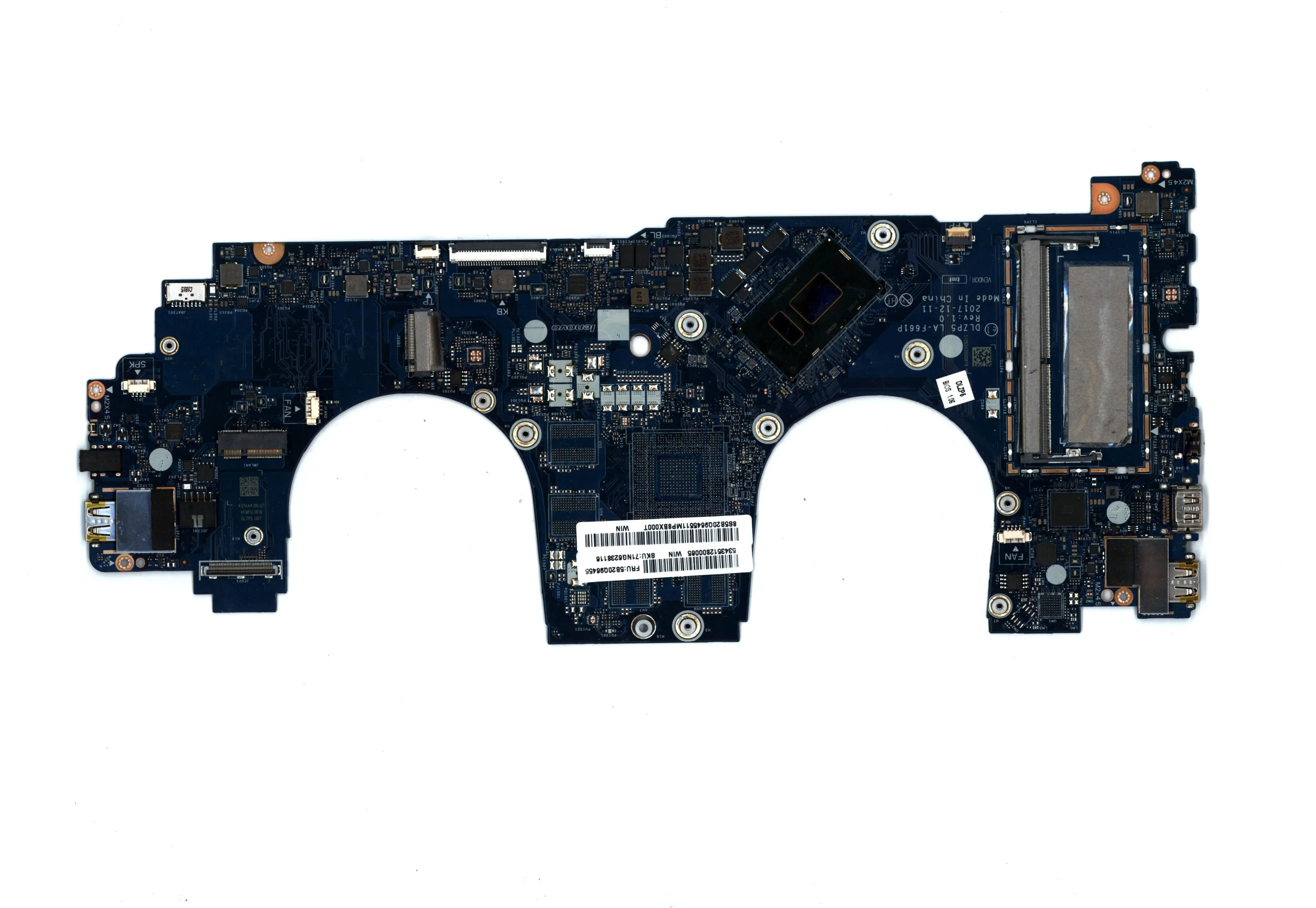 

5B20Q96455 материнская плата для ноутбука Lenovo ideapad Yoga 730-15IKB 8 Гб процессор RAM0 I7 8550U 100% полностью протестированный