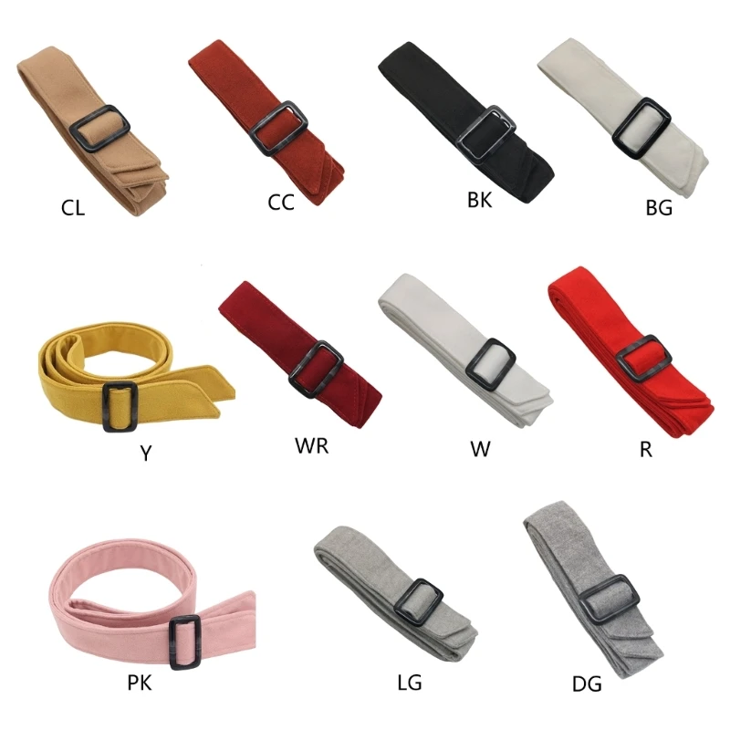 

449B Women Artificial Woolen Overcoat Waist Belt Coat Belt Tie with Buckle