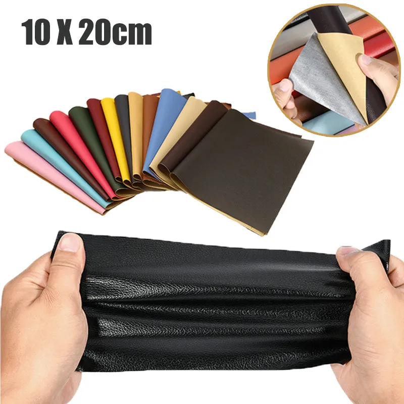 1pc 10x20cm Self Adhesive Pu Leather Patches Diy Fabric Repair Patch  Furniture Sofa Hole Car Seat Stickers Waterproof Multicolor - Synthetic  Leather - AliExpress