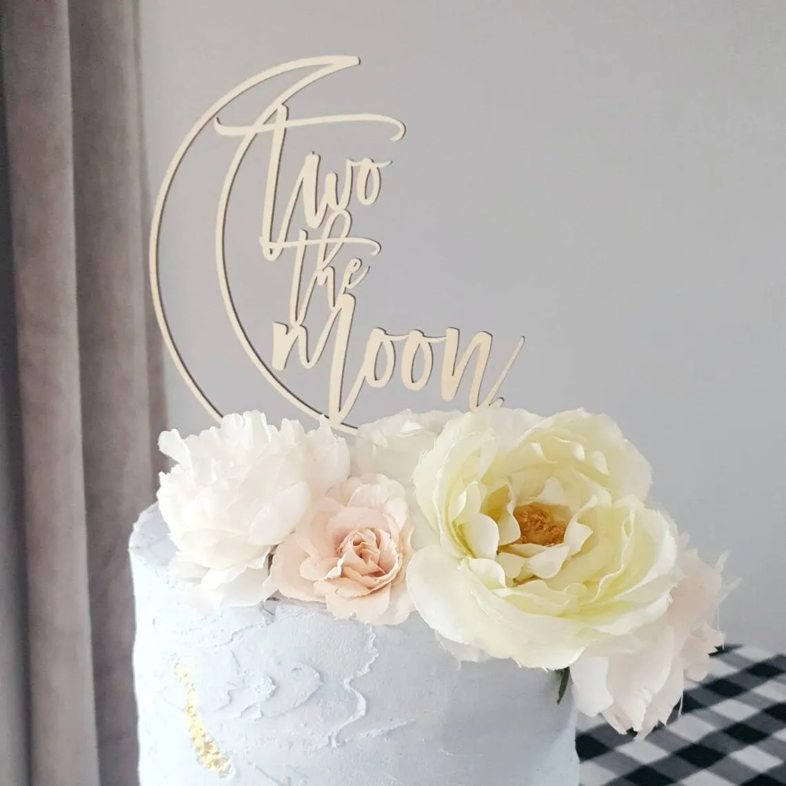 Two The Moon Cake Topper, 2nd Birthday Cake Topper, Space Theme Birthday, Two 2nd Birthday Topper