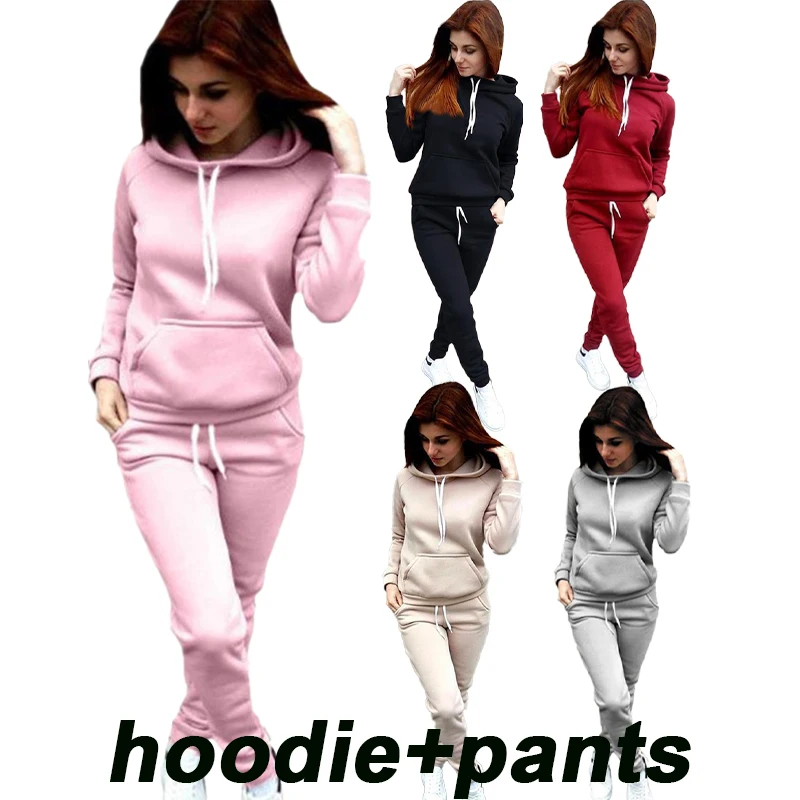 Women's casual high neck sweater sportswear 2-piece set sportswear long sleeved pullover top slim fitting long pants jogging set