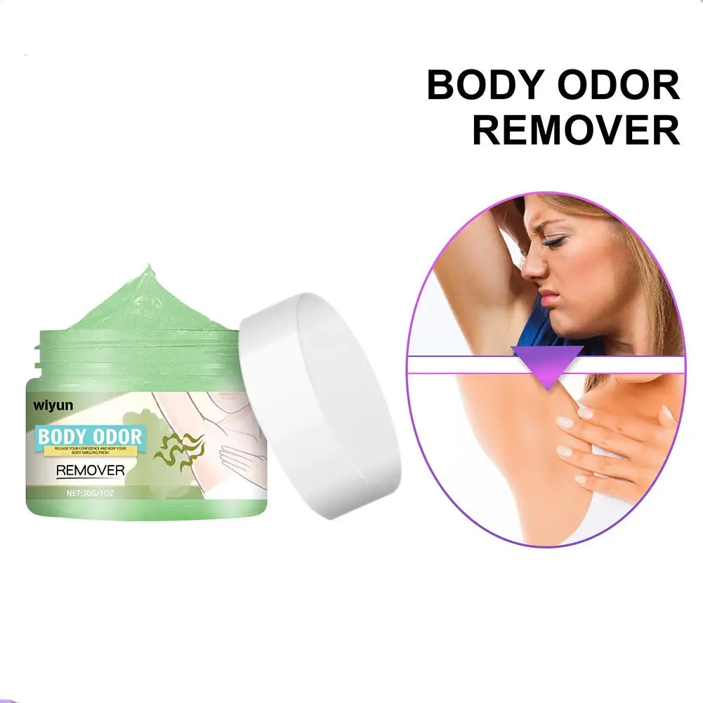 30g Body Odor Removal Cream Effective Sweat Eliminator Antiperspirants Bad Odor Lasting Armpit Smell Underarm Treatment S1N8