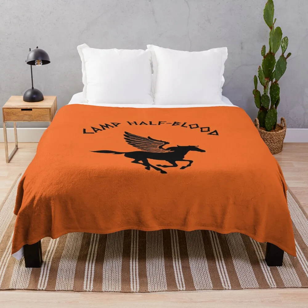 

Camp half blood Throw Blanket knitted plaid