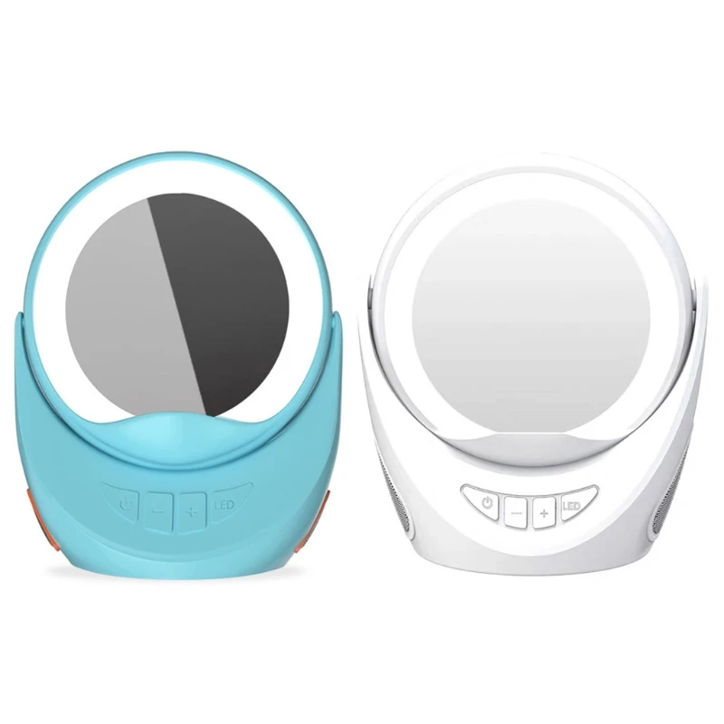 

Wireless Loudspeaker Natural Light Makeup Mirror Bluetooth-Compatible