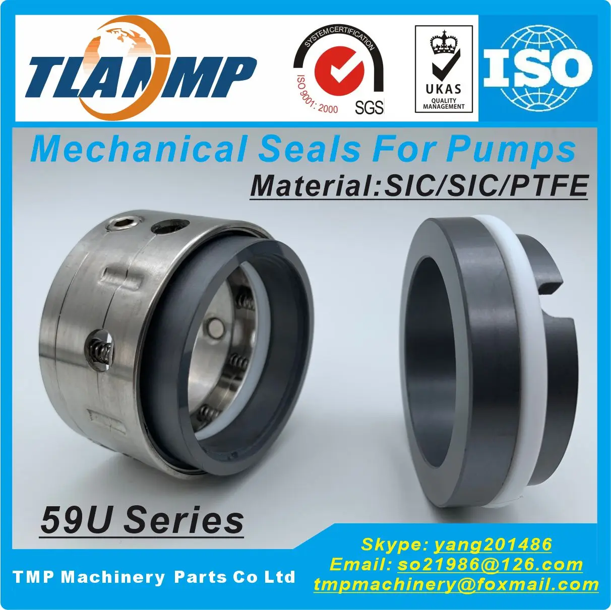 59U-50, 0500/59U TLANMP 유형 59U 메커니컬 씰(샤프트 크기 50mm)