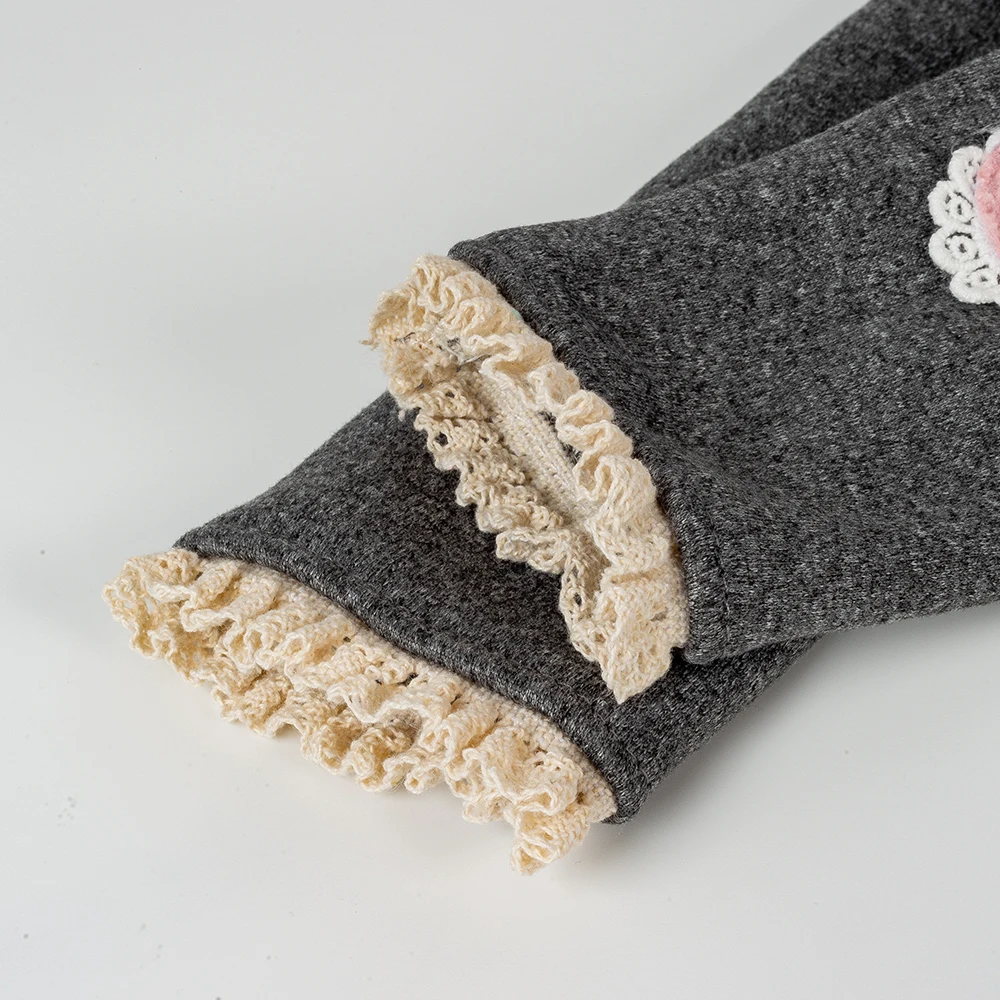 Girls Plush Winter Leggings 6