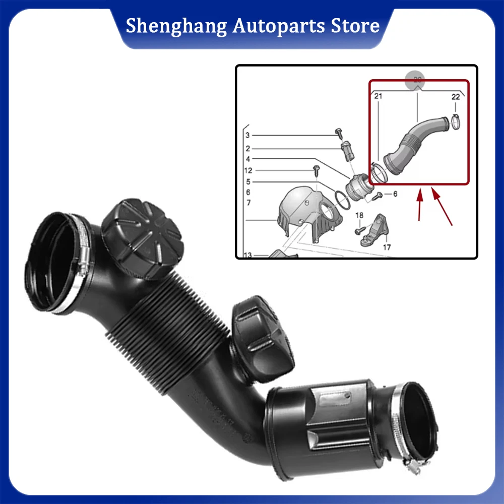 Air Intake Pipe Air Filter Intake Pipe Silicone Intake Hose Engine Air Intake Hose Pipe 4H0129616M 4H0 129 616 M 4H0129616N 4H0129616D Audi A8 Quattro 3.0L V6 2013 2014 2015