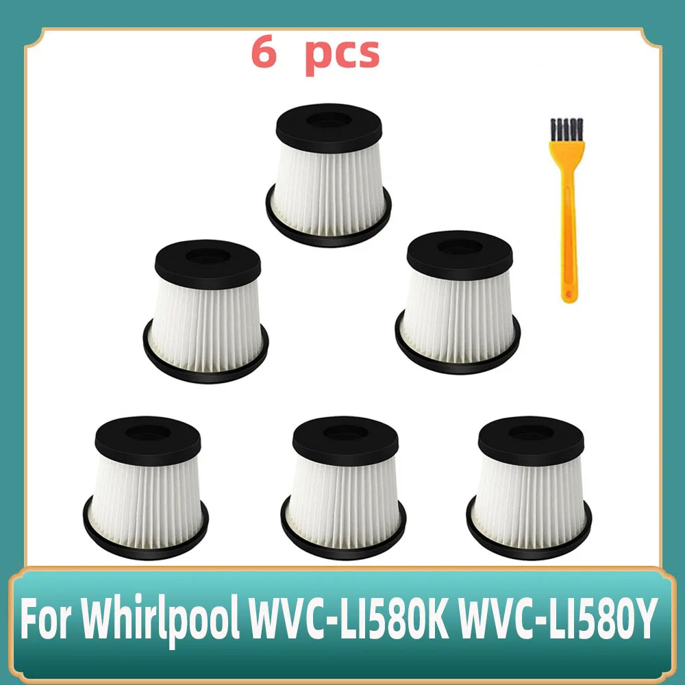 

For Whirlpool WVC-LI580K WVC-LI580Y Cordless Robot Vacuum Cleaner Hepa Filter Accessories Replacement Attachment Kit Spare Part