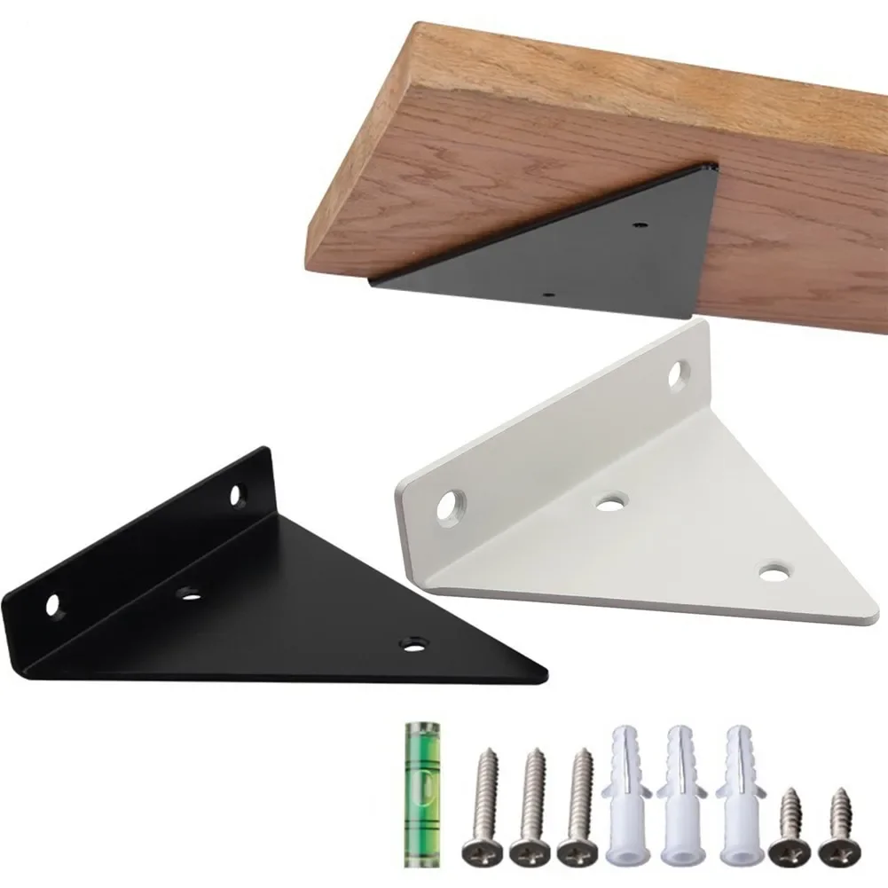2PCS Triangle Bracket Heavy Support Wall Mounted Bench Table Shelf Bracket Invisible Triangle Support DIY Home Decoration